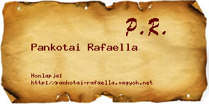 Pankotai Rafaella névjegykártya
